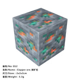 10pcs Magnetic Building Blocks Gold iron diamond Ore Cube Model New Magnet Creative Designer DIY Toys for Children