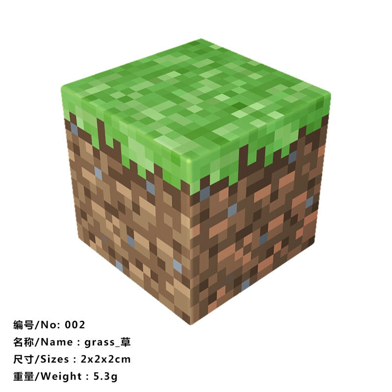 10pcs Magnetic Building Blocks Gold iron diamond Ore Cube Model New Magnet Creative Designer DIY Toys for Children