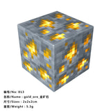 10pcs Magnetic Building Blocks Gold iron diamond Ore Cube Model New Magnet Creative Designer DIY Toys for Children