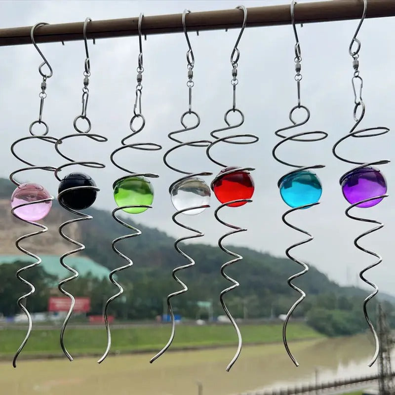 Stainless Steel Glass Ball With Hanging Swivel Hook