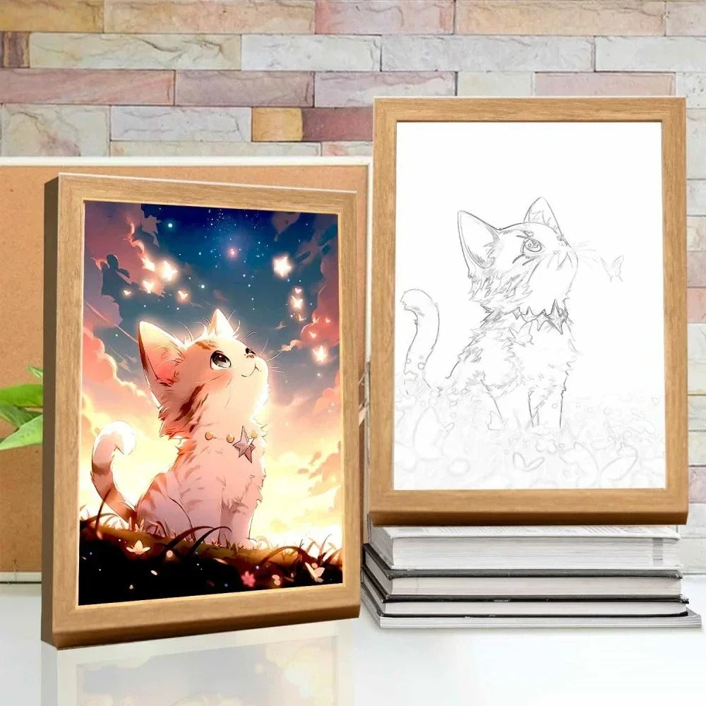 Cute Cat Kawaii Pets Light Painting
