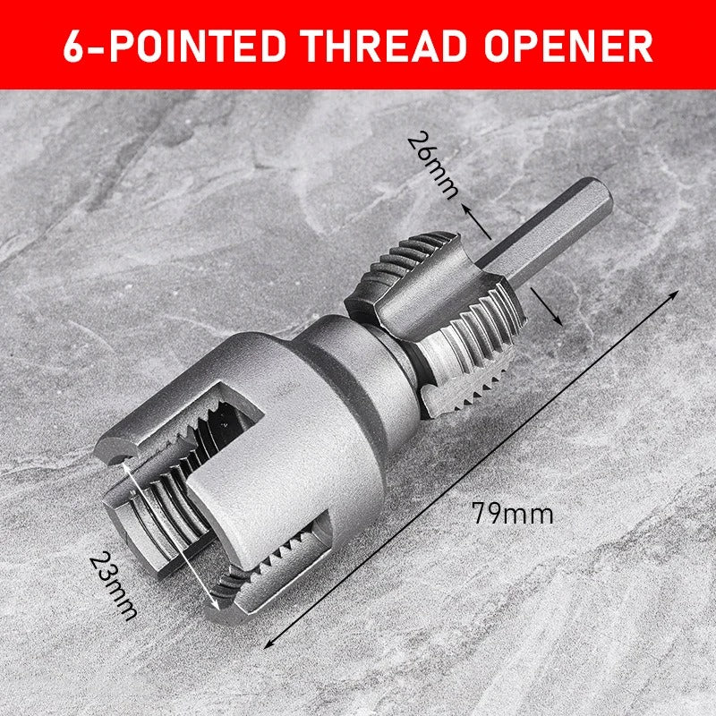 Integrated Internal & External Pipe Threading Tool