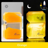 Luminous quicksand fluorescent gas lighter windproof