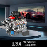 V8 Engine Building Blocks Sets 487pcs