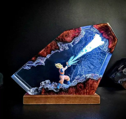 Super anime resin night light