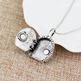 Hand painted Hobbit Door Locket Necklace