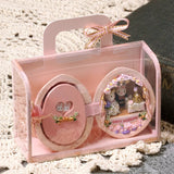 Handmade Walnut Shell Doll House--mini library, tiny World inside walnuts