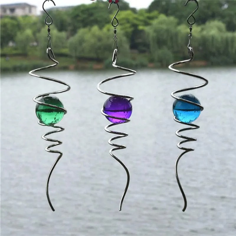 Stainless Steel Glass Ball With Hanging Swivel Hook
