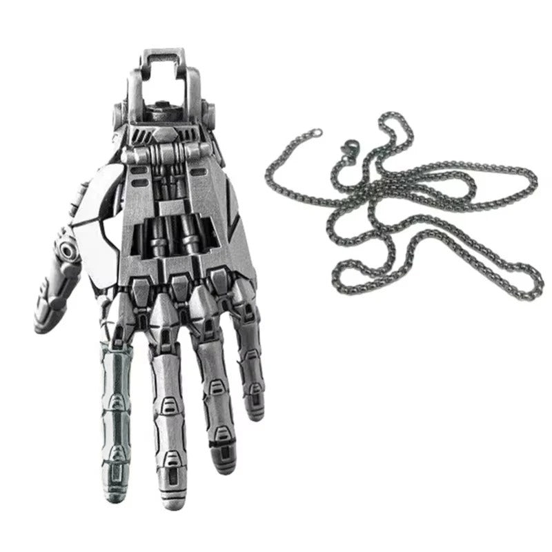 Robot Hand With Movable Fingers Mechanical Bionic Hand Pendant