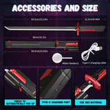 Laser Sword with Smoke Multi-Color Changing LED Lights