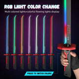 Laser Sword with Smoke Multi-Color Changing LED Lights