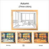 Three Color Dimming Luminous Mural Living Room Bedroom