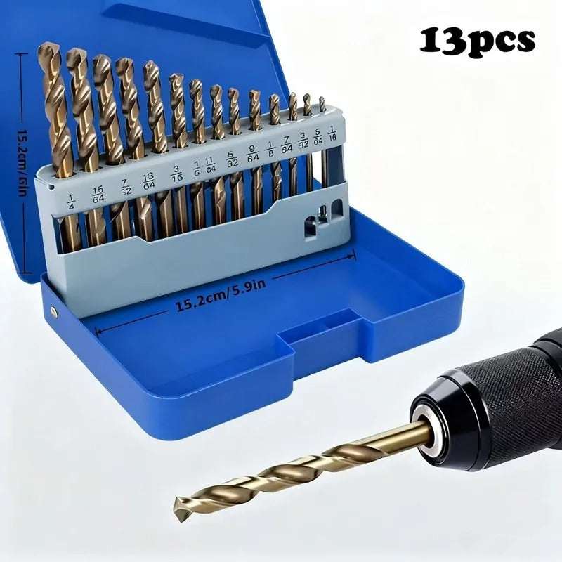 13 Piece Multi-Purpose Drill Bit Set