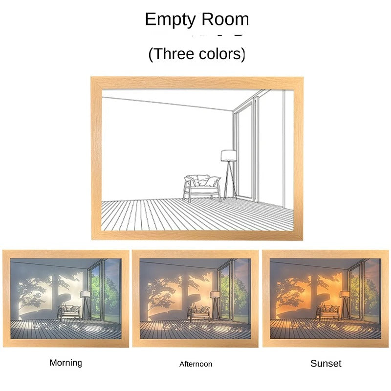 Three Color Dimming Luminous Mural Living Room Bedroom