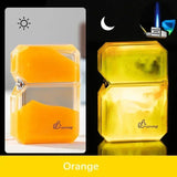 Luminous quicksand fluorescent gas lighter windproof