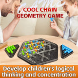 Triangle Link Chess Tabletop Puzzle Game Family Parent-Child Interactive Game