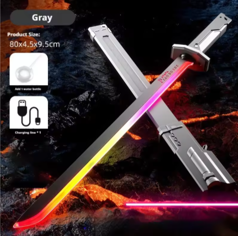 Laser Sword with Smoke Multi-Color Changing LED Lights