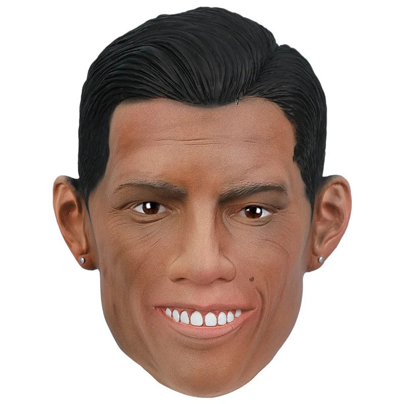 Realistic Latex Male Mask Messi Cosplay Mask Full Head