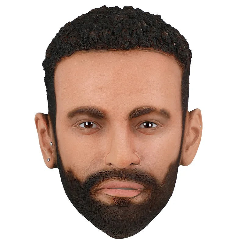 Realistic Latex Male Mask Messi Cosplay Mask Full Head
