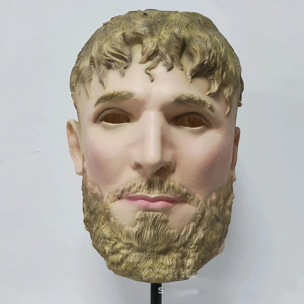 Realistic Latex Male Mask Messi Cosplay Mask Full Head