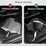 Fully Automatic Reverse Folding Blackout Umbrella with Reflective Stripe