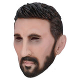 Realistic Latex Male Mask Messi Cosplay Mask Full Head