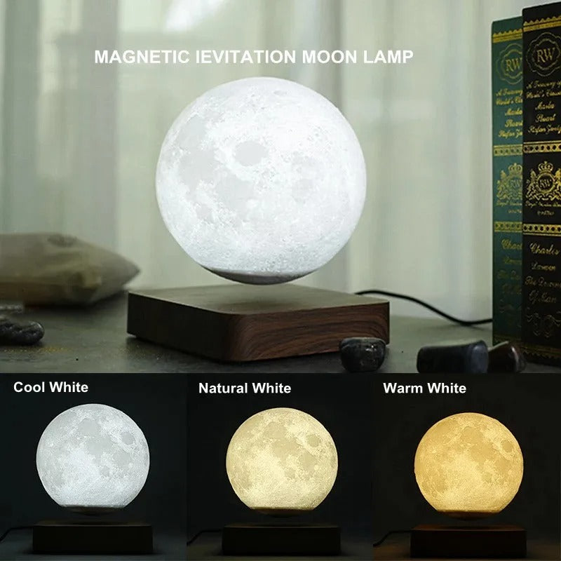 Levitating Moon Lamp Night Light with 3 Colors
