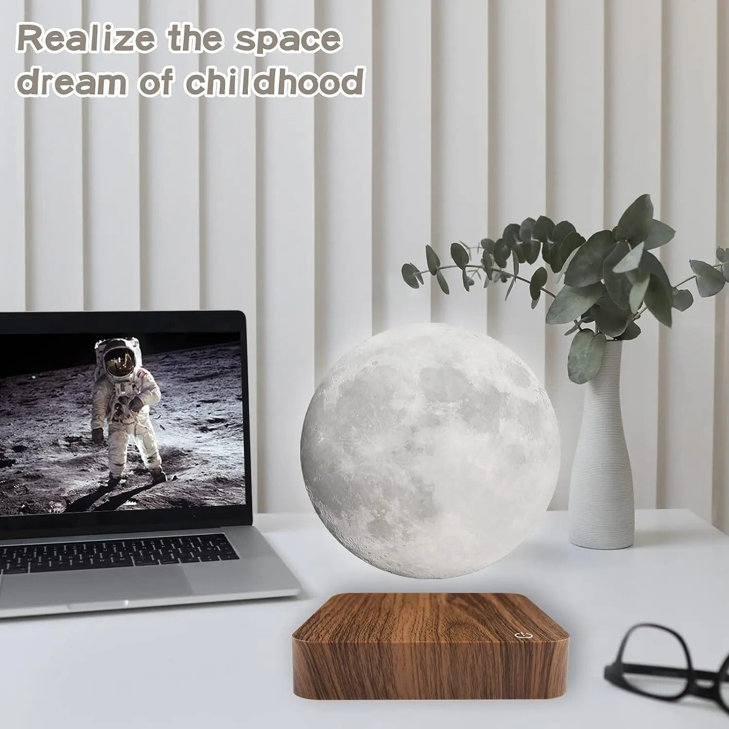 Levitating Moon Lamp Night Light with 3 Colors