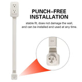 Multifunctional Bedside Table Power Outlet Rotates 180° Electrical Outlet Extender