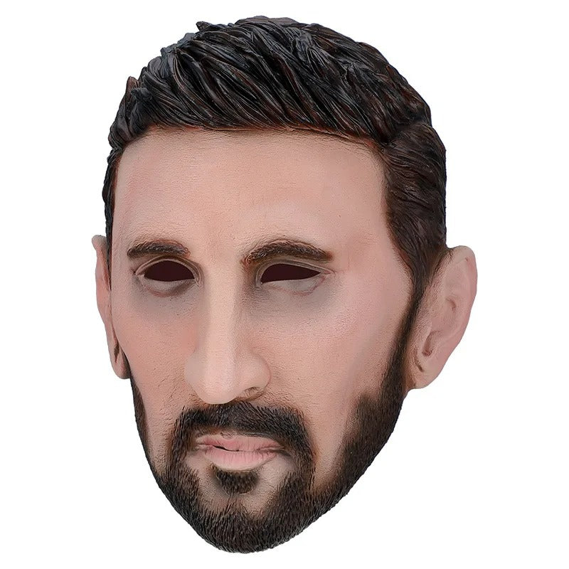 Realistic Latex Male Mask Messi Cosplay Mask Full Head