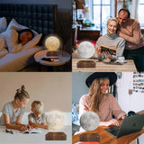 Levitating Moon Lamp Night Light with 3 Colors