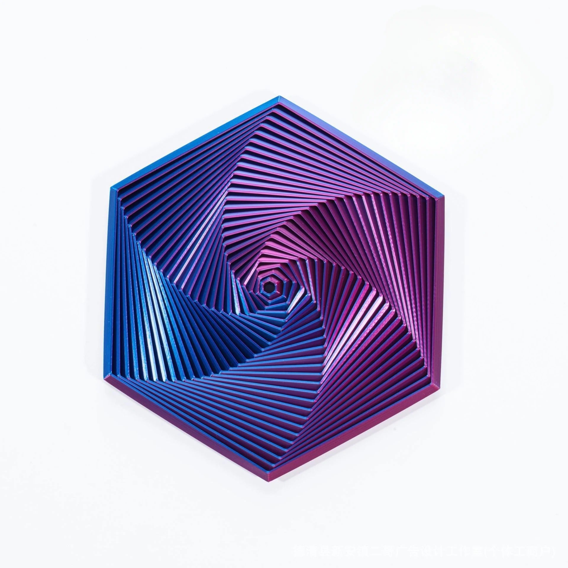 Fractal Fidget Hexagon 3D Printed Hexagon Fidget Toy