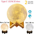 Levitating Moon Lamp Night Light with 3 Colors