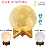 Levitating Moon Lamp Night Light with 3 Colors