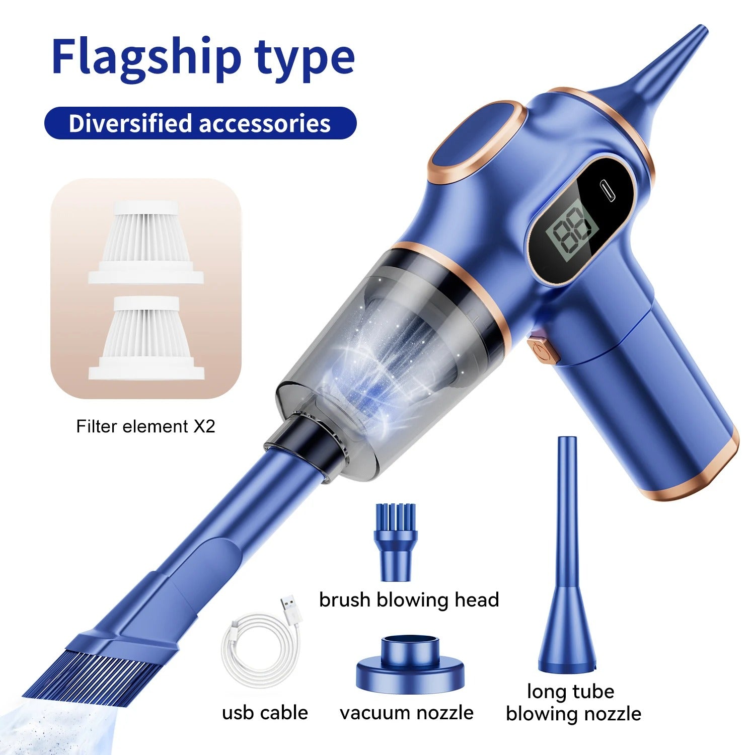Portable powerful handheld vacuum cleaner