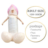 Cosplay Anime Inflatable Costume Green Alien Adult Kids