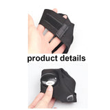 Outdoor Fishing Magic Strap Fingerless Gloves LED Waterproof