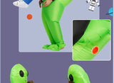 Cosplay Anime Inflatable Costume Green Alien Adult Kids
