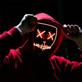LED Halloween Mask Luminous Glow In The Dark