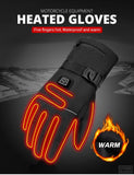 Waterproof Heated Touch Screen Motorcycle Gloves