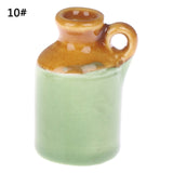 1/2/3/5/7/9pcs/set Dollhouse Mini Ceramic Porcelain Vase