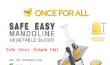Mandoline Slicer, Meal Prep & More with 30+ Presets & Thickness Adjuster - Aqua