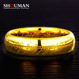 Stainless Steel Laser Engraving Exquisite Couples Wedding Rings,
