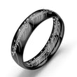 Stainless Steel Laser Engraving Exquisite Couples Wedding Rings,