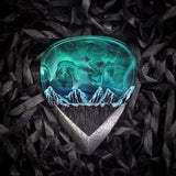 Aurora Borealis Resin Pendant Men Women