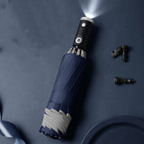 Reflective Stripe Reverse Led Light Automatic Umbrella