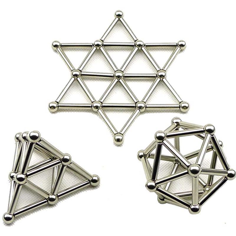 Creative Magnetic Sticks And Steel Spheres - 76pcs