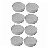 Set of 2 Fondue Mugs With 8 Votives, 4 Forks